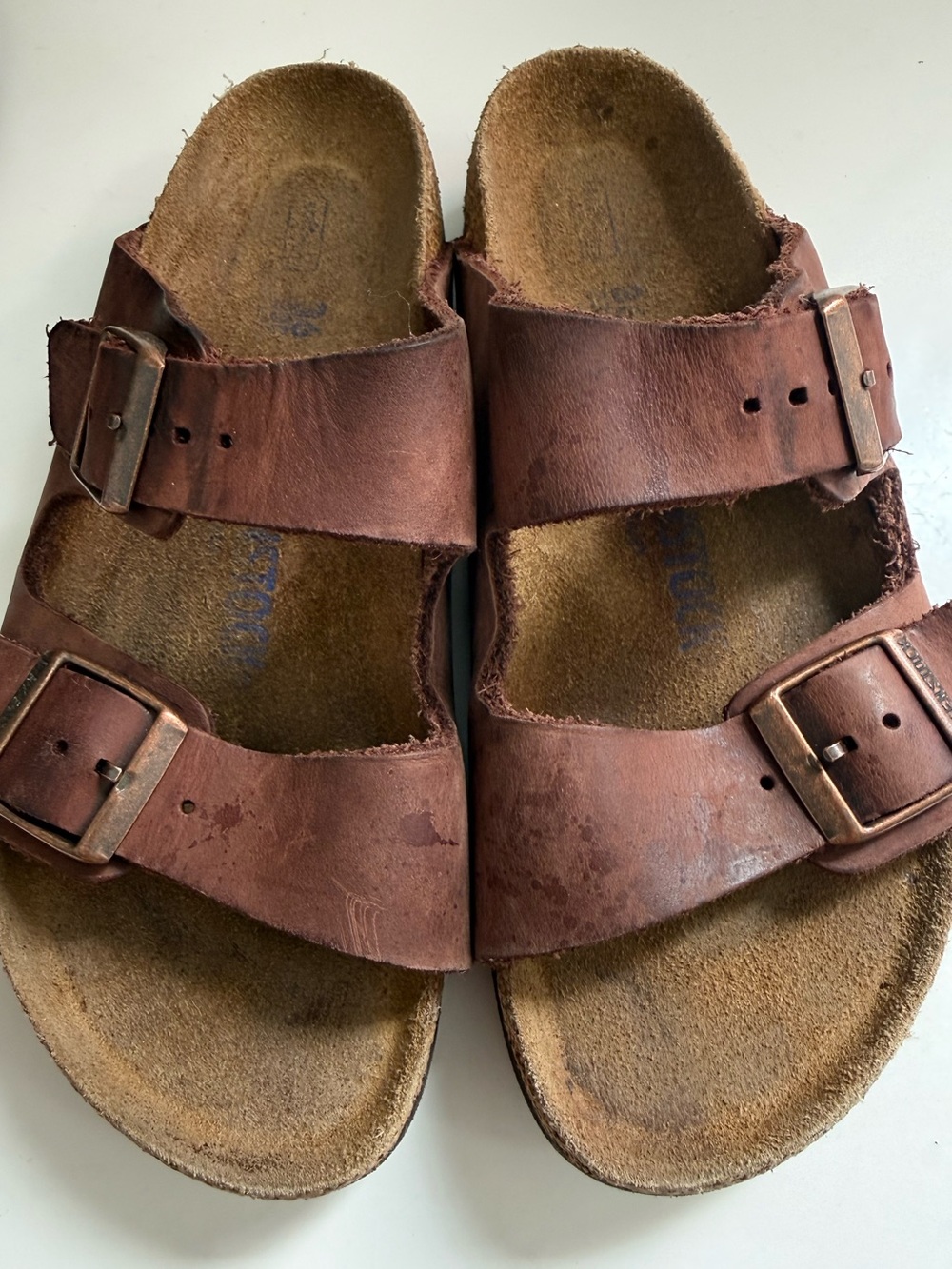 Birkenstock Arizona women size 5 soft footbed Brown Two-Strap Arizona Sandals - Picture 2 of 10